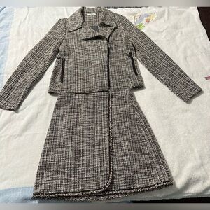 Max Studio Women’s Tweed Jacket with Matching Skirt - Size Small